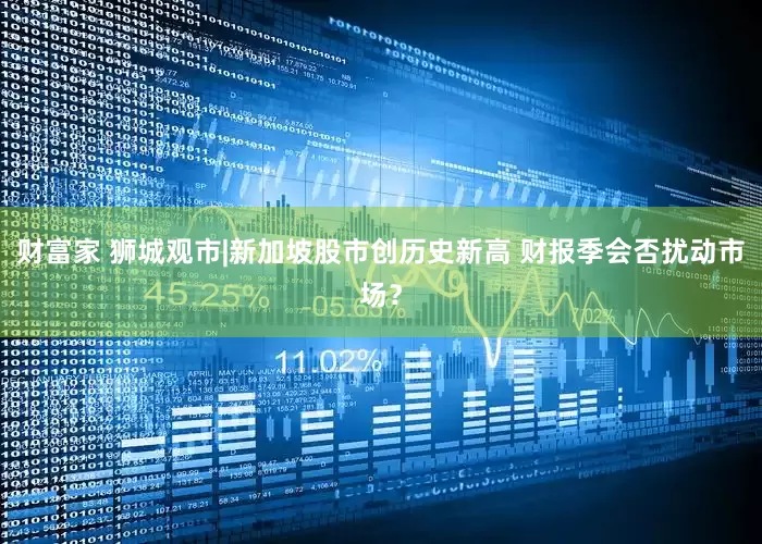 财富家 狮城观市|新加坡股市创历史新高 财报季会否扰动市场？