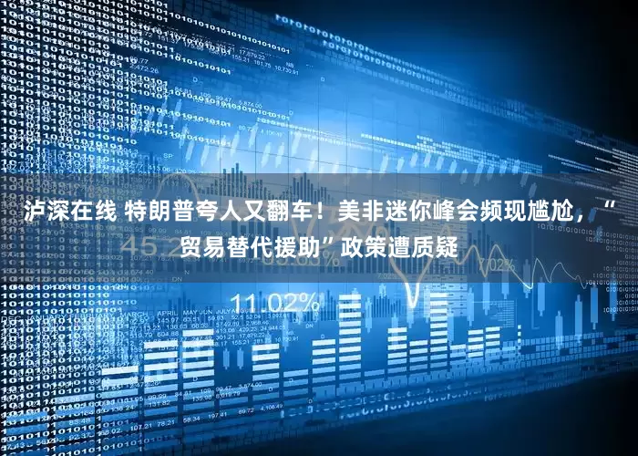 泸深在线 特朗普夸人又翻车！美非迷你峰会频现尴尬，“贸易替代援助”政策遭质疑